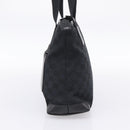 GUCCI GG Canvas Tote Bag Black Silver 019 0402 Auth 197830-4