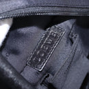 LOEWE Nappa Aire Anagram Hand Bag Leather Black Gold Auth 197831-18