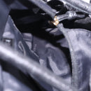 LOEWE Nappa Aire Anagram Hand Bag Leather Black Gold Auth 197831-19
