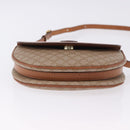 CELINE Macadam Canvas Shoulder Bag PVC Beige Gold Auth 197832A-10