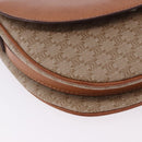 CELINE Macadam Canvas Shoulder Bag PVC Beige Gold Auth 197832A-11