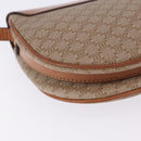 CELINE Macadam Canvas Shoulder Bag PVC Beige Gold Auth 197832A-13