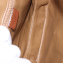CELINE Macadam Canvas Shoulder Bag PVC Beige Gold Auth 197832A-18