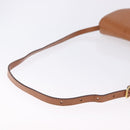 CELINE Macadam Canvas Shoulder Bag PVC Beige Gold Auth 197832A-8