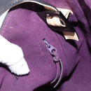 GIVENCHY Hand Bag Nylon Black Silver Auth 197834-18