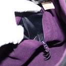 GIVENCHY Hand Bag Nylon Black Silver Auth 197834-19