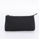 GIVENCHY Hand Bag Nylon Black Silver Auth 197834-20