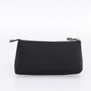 GIVENCHY Hand Bag Nylon Black Silver Auth 197834-21