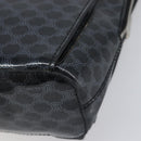 CELINE Macadam Canvas Backpack Vinyl Black Silver Auth 197837-8