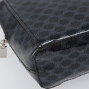 CELINE Macadam Canvas Backpack Vinyl Black Silver Auth 197837-15