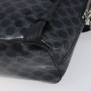 CELINE Macadam Canvas Backpack Vinyl Black Silver Auth 197837-16