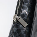 CELINE Macadam Canvas Backpack Vinyl Black Silver Auth 197837-18