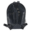 CELINE Macadam Canvas Backpack Vinyl Black Silver Auth 197837-2