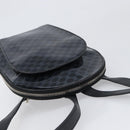 CELINE Macadam Canvas Backpack Vinyl Black Silver Auth 197837-6