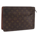 LOUIS VUITTON Monogram Pochette Homme Clutch Bag M51795 LV Auth 197841-1