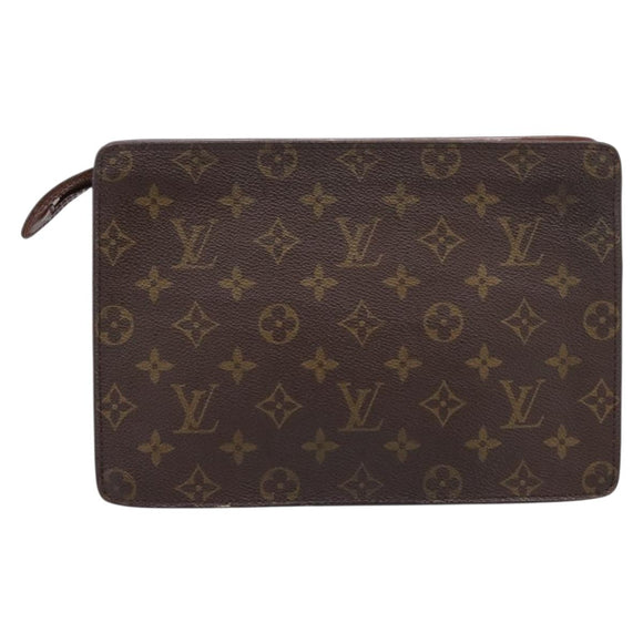 LOUIS VUITTON Monogram Pochette Homme Clutch Bag M51795 LV Auth 197841
