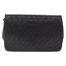 CHANEL Mademoiselle Chain Shoulder Bag Lamb Skin Black Gold CC Auth 197842-2