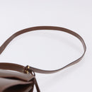 GUCCI Hand Bag Leather 2way Brown Gold 000 2110 Auth 197847V-10