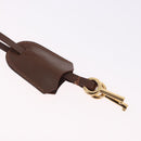 GUCCI Hand Bag Leather 2way Brown Gold 000 2110 Auth 197847V-17