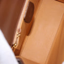 GUCCI Hand Bag Leather 2way Brown Gold 000 2110 Auth 197847V-20