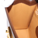GUCCI Hand Bag Leather 2way Brown Gold 000 2110 Auth 197847V-22
