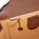GUCCI Hand Bag Leather 2way Brown Gold 000 2110 Auth 197847V-23