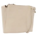 LOEWE Shoulder Bag Leather Ivory Gold Auth 197848-1