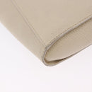 LOEWE Shoulder Bag Leather Ivory Gold Auth 197848-15