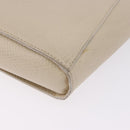 LOEWE Shoulder Bag Leather Ivory Gold Auth 197848-16