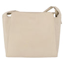 LOEWE Shoulder Bag Leather Ivory Gold Auth 197848-13
