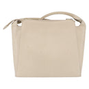 LOEWE Shoulder Bag Leather Ivory Gold Auth 197848-2