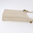 LOEWE Shoulder Bag Leather Ivory Gold Auth 197848-3