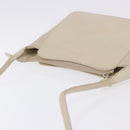 LOEWE Shoulder Bag Leather Ivory Gold Auth 197848-6