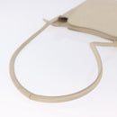 LOEWE Shoulder Bag Leather Ivory Gold Auth 197848-7