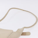 LOEWE Shoulder Bag Leather Ivory Gold Auth 197848-8