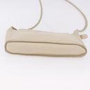LOEWE Shoulder Bag Leather Ivory Gold Auth 197848-5
