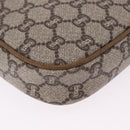 GUCCI GG Plus Supreme Shoulder Bag PVC Beige Gold Auth 197850-9
