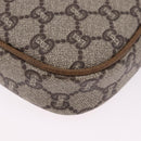 GUCCI GG Plus Supreme Shoulder Bag PVC Beige Gold Auth 197850-14