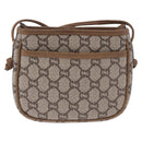 GUCCI GG Plus Supreme Shoulder Bag PVC Beige Gold Auth 197850-2