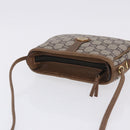 GUCCI GG Plus Supreme Shoulder Bag PVC Beige Gold Auth 197850-6