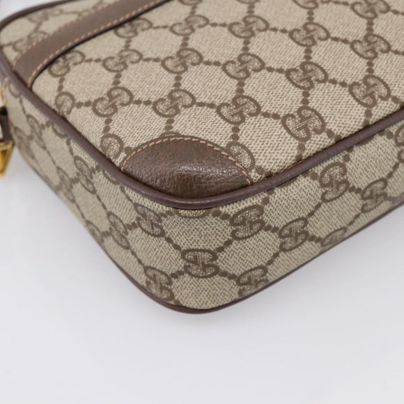 GUCCI GG Supreme Shoulder Bag PVC Beige Gold 007 115 6423 Auth 197851V
