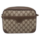 GUCCI GG Supreme Shoulder Bag PVC Beige Gold 007 115 6423 Auth 197851V-13