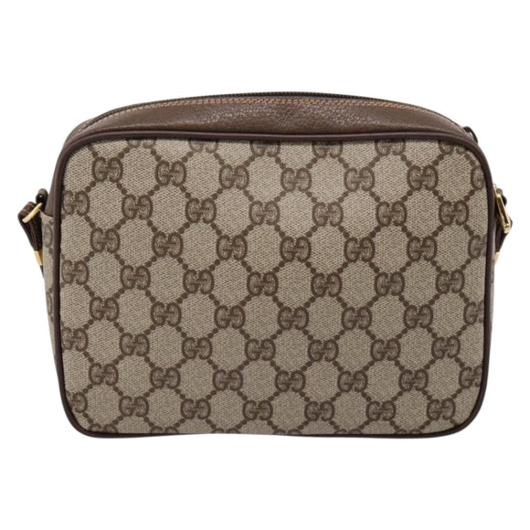 GUCCI GG Supreme Shoulder Bag PVC Beige Gold 007 115 6423 Auth 197851V