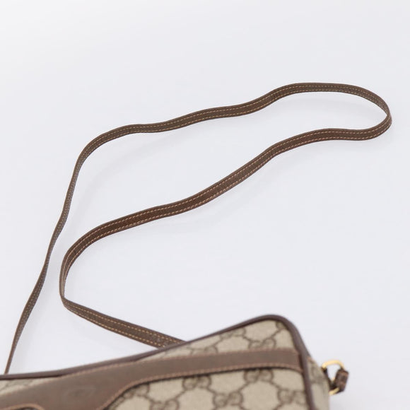 GUCCI GG Supreme Shoulder Bag PVC Beige Gold 007 115 6423 Auth 197851V