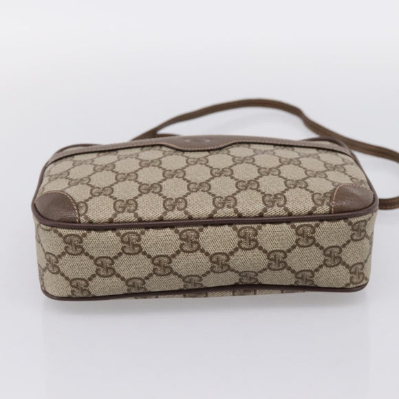 GUCCI GG Supreme Shoulder Bag PVC Beige Gold 007 115 6423 Auth 197851V