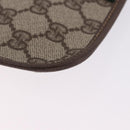 GUCCI GG Supreme Web Sherry Line Pouch PVC Beige Gold 014 89 5205 Auth 197852A-15