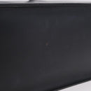 BURBERRY Hand Bag Leather Black Silver Auth 197856-10