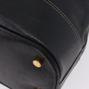 LOEWE Shoulder Bag Leather Black Gold Auth 197857-16