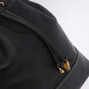LOEWE Shoulder Bag Leather Black Gold Auth 197857-17