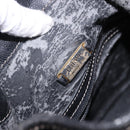 LOEWE Shoulder Bag Leather Black Gold Auth 197857-10